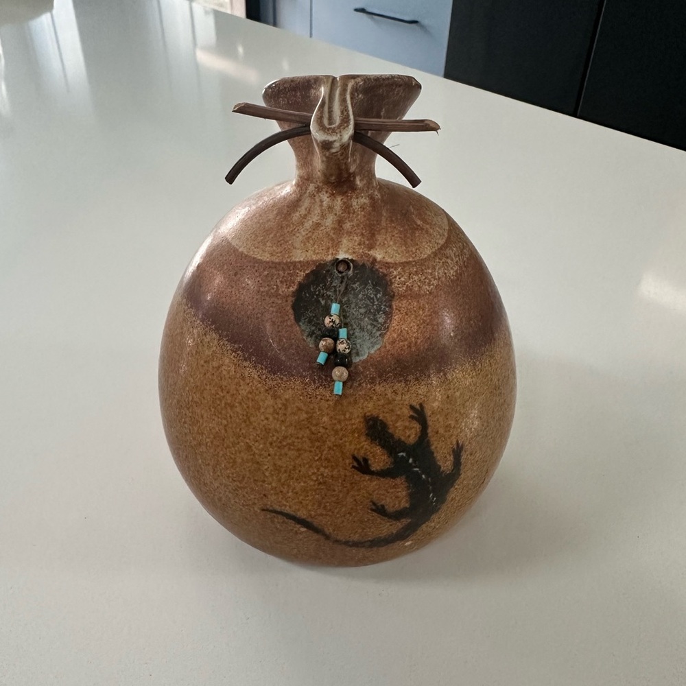 Handmade pottery vase